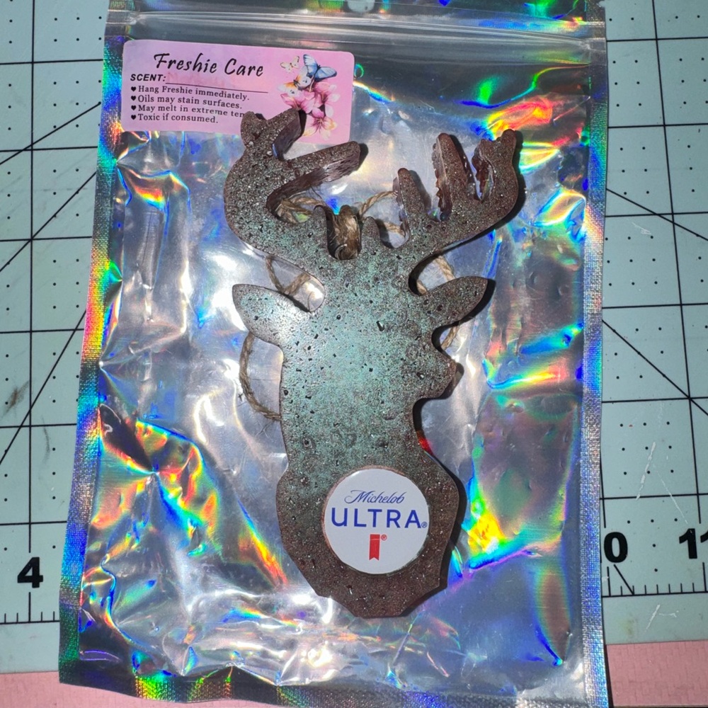 Deer Air Freshener - Black
